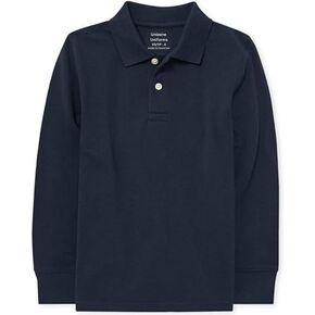 Boy's long Sleeve Pique Polo shirt