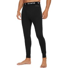 Iguana Mens 100% Merino Wool Base Layer Pants for Ski Lightweight Thermal Underwear Bottom