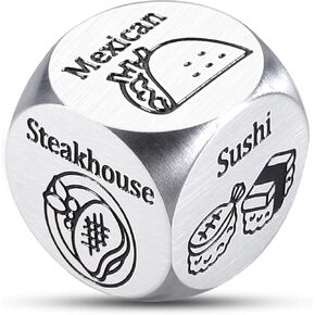 Wedding Registry Ideas, Iron 6th Anniversary Wedding Gifts, Anniversary Steel Gifts for Men Women Couple, Bridal Shower Gifts for Guests, Date Night Gifts, Food Dice Gifts for Wife Husband Birthday
