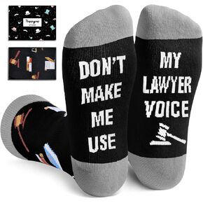 Zmart Lawyer Gifts for Men Women - Law School Graduation Gifts Attorney Gifts Social Justice Gifts, Lawyer Socks