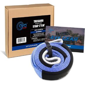 Recovery Tow Straps 3" x 10' |Tree Saver Winch Strap|Heavy Duty 35,000lbs Break Strength |Triple Reinforced Loop End | Use for Emergency 4x4 Towing or Recovery Tow Rope