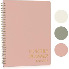 Beautiful 2025-2026 Monthly Planner and Calendar Book - To Do List Notebook That Easily Organizes Your Tasks to Boost Productivity - Runs From January 2025 Until December 2026