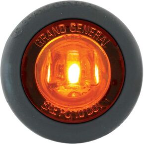 GG Grand General 87292 1 Inch Mini Red/Red 1 LED Light with Grommet