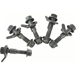 Keenso Camber Alignment Kit, 5pcs 12mm Army Green Vehicles Steel Four Wheel Alignment Adjustable Camber Kit Cam Bolt