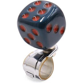 uxcell Black Dice Shape Design Steering Wheel Knob Power Handle for Auto