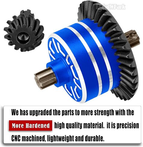 Speed Up 35T Front Rear Differential & 14T Main Gear Upgrades Part for 1/10 Bigrock Granite Senton Vorteks 3S BLX Kraton Outcast 4S BLX,1/8 Typhon Vendetta 3S BLX Infraction,Navy Blue in Kuwait