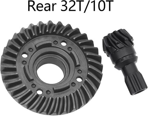 32/10T Harden Steel Rear Differential Gear Pinion Gear for TRAXXAS 1/5 X-MAXX 6S-8S Replace Part 7790 7791 Upgrade Parts Accessories in Saudi Arabia