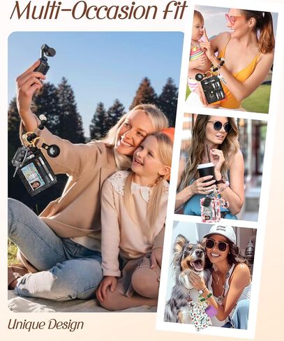 محفظة على شكل سلسلة مفاتيح للنساء مع حامل AirTag - محافظ لطيفة لحمل بطاقات الائتمان وحامل بطاقات RFID صغيرة الحجم in Kuwait