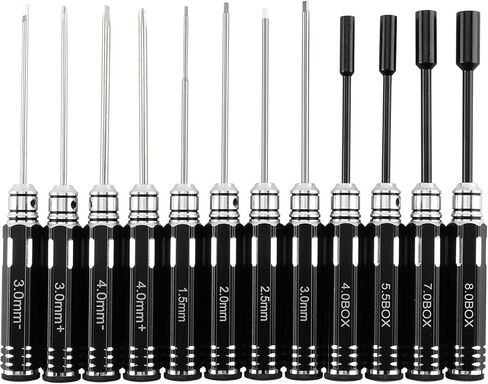 18 في 1 طقم مفك براغي سداسي ألين RC طقم أدوات إصلاح نموذج لسيارة RC قارب كوادكوبتر هليكوبتر نماذج متعددة الدوارات in Kuwait