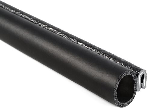 Trim-Lok Trim Seal with Side Bulb – Fits 1/16" Edge, 5/8" Bulb Seal Diameter, 25’ Length – PVC Plastic Trim with EPDM Rubber Seal, Easy to Install for Cars, Boats, RVs, Trucks, and Home Applications in Saudi Arabia