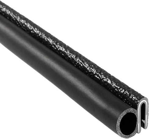 Trim-Lok Trim Seal with Side Bulb – Fits 1/16" Edge, 5/8" Bulb Seal Diameter, 25’ Length – PVC Plastic Trim with EPDM Rubber Seal, Easy to Install for Cars, Boats, RVs, Trucks, and Home Applications in Saudi Arabia