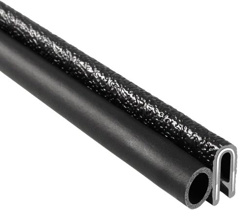 Trim-Lok Trim Seal with Side Bulb – Fits 1/16" Edge, 5/8" Bulb Seal Diameter, 25’ Length – PVC Plastic Trim with EPDM Rubber Seal, Easy to Install for Cars, Boats, RVs, Trucks, and Home Applications in Saudi Arabia