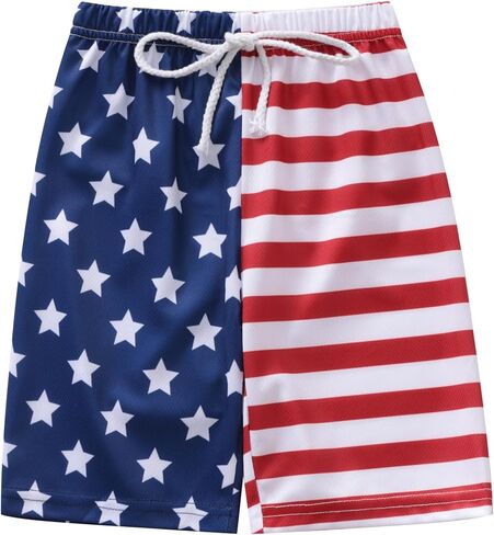 4th Of July Boys American Flag Button Up Baseball Jersey Shirt Shorts Set for 2-14 Years Kids Independence Day Outfit in Saudi Arabia