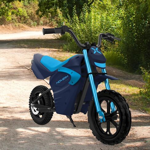 HOVER-1 My First Dirt Bike بمحرك بقوة 300 واط، وسرعة قصوى تبلغ 9 ميل في الساعة، ومدى 9 أميال، وإطارات للطرق الوعرة مقاس 12.5 بوصة in Kuwait