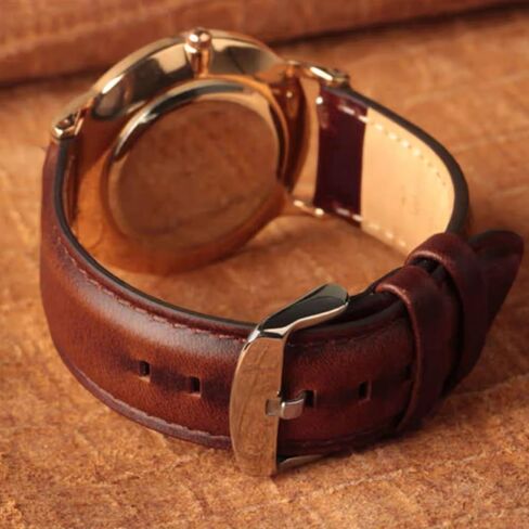Leather Watch Band Genuine Watch Straps 20mm 22mm Quick Release Replacement Watch Straps for Men Women Bracelet Oil Wax Top Grain Leather Watch Strap in Saudi Arabia
