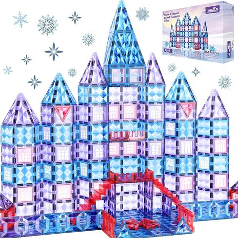 Unicorn Toys for Girls Age 4-6 - Unicorn Magnetic Tiles Frozen Toys for Girls Age 4-7 - 3 Year Old Girl Gifts 5 Year Old Girl Gift 4 Year Old Girl Birthday Gifts Magnet Building Blocks Age 3 4 5 6 7 8 in Saudi Arabia
