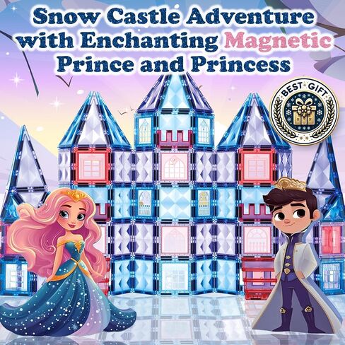 Unicorn Toys for Girls Age 4-6 - Unicorn Magnetic Tiles Frozen Toys for Girls Age 4-7 - 3 Year Old Girl Gifts 5 Year Old Girl Gift 4 Year Old Girl Birthday Gifts Magnet Building Blocks Age 3 4 5 6 7 8 in Saudi Arabia