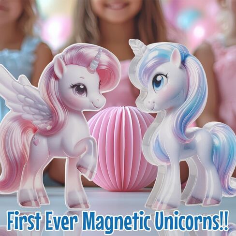 Unicorn Toys for Girls Age 4-6 - Unicorn Magnetic Tiles Frozen Toys for Girls Age 4-7 - 3 Year Old Girl Gifts 5 Year Old Girl Gift 4 Year Old Girl Birthday Gifts Magnet Building Blocks Age 3 4 5 6 7 8 in Saudi Arabia