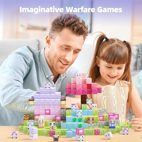 GobiDex Magnetic Blocks Kid Building Toys for 3+ Years Old Girls, STEM Sensory Gifts for Princess, Kids Magnets Build MagWonder World Game for Toddler in Saudi Arabia