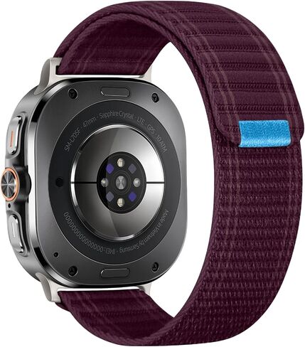 Nylon Band Compatible with Samsung Galaxy Watch Ultra Bands, Breathable Velcro Sport Strap Trail Loop Designed for Samsung Galaxy Watch Ultra 47mm Men Women (2024) in Saudi Arabia