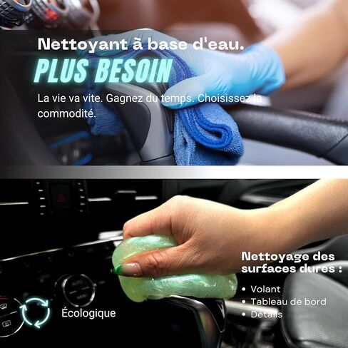 Car Cleaning Gel Kit for Car Interior, High End Apple Scented Cleaning Putty in Classy Jar, Detailing Cleaning Gel Universal Dust Cleaner, for Keyboard Apple Laptop, Car Cleaning Supplies in Saudi Arabia