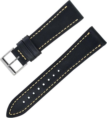 Oil Wax Leather Watch Bands - Badalassi Carlo Oiled Stitch Full Grain Leather from Italy- Quick-Release Spring Bars- 20mm,22mm,24mm-For Men & Women in Saudi Arabia