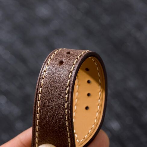Oil Wax Leather Watch Bands - Badalassi Carlo Oiled Stitch Full Grain Leather from Italy- Quick-Release Spring Bars- 20mm,22mm,24mm-For Men & Women in Saudi Arabia