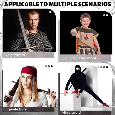 Patelai Sword Bag with Strap Sword Black Lightsaber Carrying Bag with Sword Pattern Printing Ninja Sword Sheath Katana Bokken Samurai Sword Carrying Case for Samurai Cosplay Costume Halloween Party in Saudi Arabia
