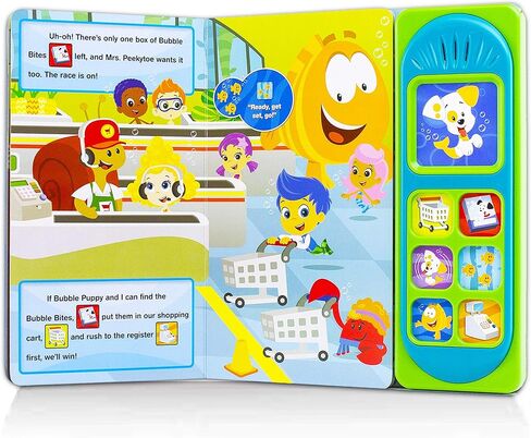 كتاب صوت Bubble Guppies للأطفال الصغار - تتضمن حزمة كتاب أنشطة Bubble Guppies كتابًا صوتيًا تعليميًا تفاعليًا بالإضافة إلى ملصقات، وشماعة للباب | هدايا فقاعة غوبي in Saudi Arabia