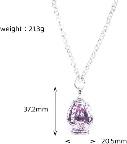Kaname Soul Gem Core pink Necklaces set for Anime Cosplay Props Accessories festival holiday with 5 Unique Tail Rings for Every Character! in Saudi Arabia