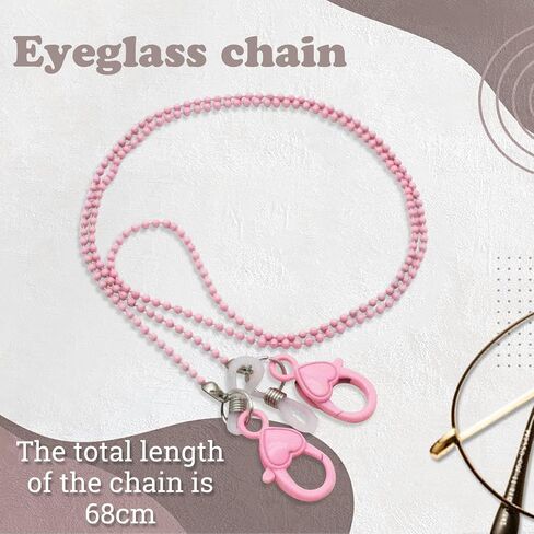 26.78inches Eyeglass Chains, Versatile Fashion Creative Mask Chain and Headphone Chain for Women in Saudi Arabia