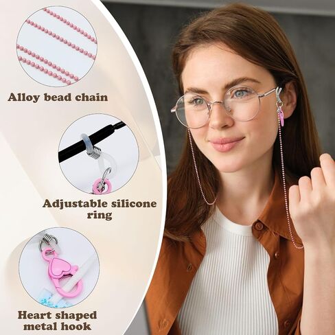 26.78inches Eyeglass Chains, Versatile Fashion Creative Mask Chain and Headphone Chain for Women in Saudi Arabia
