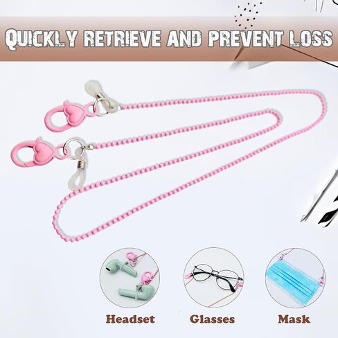 26.78inches Eyeglass Chains, Versatile Fashion Creative Mask Chain and Headphone Chain for Women in Saudi Arabia