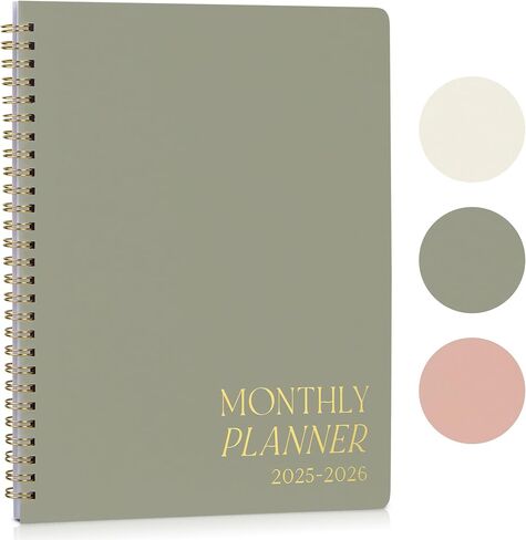 Beautiful 2025-2026 Monthly Planner and Calendar Book - To Do List Notebook That Easily Organizes Your Tasks to Boost Productivity - Runs From January 2025 Until December 2026 in Kuwait