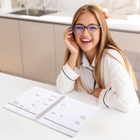 Beautiful 2025-2026 Monthly Planner and Calendar Book - To Do List Notebook That Easily Organizes Your Tasks to Boost Productivity - Runs From January 2025 Until December 2026 in Kuwait