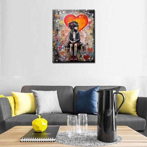 Tucocoo Colorful Graffiti Girl Paint by Numbers Oil Painting for Adults Kids Paint by Number Paint by Numbers for Adults Beginner Banksy DIY Paint Number Kits for Home Wall Decor16 x20 inch Frameless in Saudi Arabia