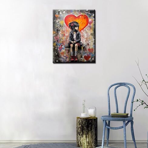 Tucocoo Colorful Graffiti Girl Paint by Numbers Oil Painting for Adults Kids Paint by Number Paint by Numbers for Adults Beginner Banksy DIY Paint Number Kits for Home Wall Decor16 x20 inch Frameless in Saudi Arabia