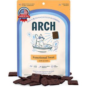 علاجات الجلد والمعطف للكلاب | أوميغا ريتش، لا يسبب الحساسية، صنع في الولايات المتحدة الأمريكية، خالي من الغلوتين، صديق للبيئة | نسبة عالية من البروتين، قيمة طبيعية عالية | تمت الموافقة على المعدة الحساسة | تخفيف الحكة ودعم المعطف الصحي in Kuwait