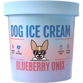 Dog Ice Cream Mix - Healthy Dog Treats- Dog Ice Cream Birthday (Blueberry)