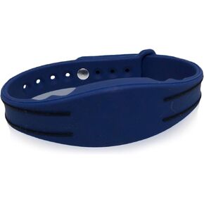 10 – 26 Bit H10301 125 KHz Proximity Wristbands Blue Adjustable AuthorizID Wiegand Waterproof Compatible w/ 1386 1326 7610 1586 1391 1346. Works with Most Access Control Systems. Free tech Support