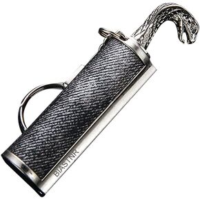 Permanent Match Keychain Lighter, Flint Matchstick Fire Starter Lighter, Reusable Flint Waterproof Metal Keychain Camping Emergency Survival Gear (Snake)