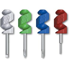 Victorinox Mini-Tools 4 Piece Compact Swiss Made Tools for 84, 85, 91 and 111 mm Pocket Knives – Multicolor