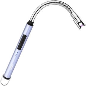 Candle Lighters USB Rechargeable Arc Electric Lighter with 360° Flexible Neck for Candle BBQ Camping (Green)