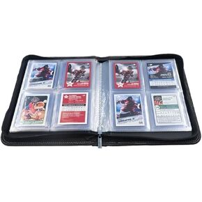 Ultra PRO - حافظة علوية بسحاب بأربعة جيوب، حافظة PRO-Binder المميزة: تحمل وتخزن وتحمي 80 بطاقة ذات حجم قياسي، وبطاقات رياضية، وبطاقات البيسبول، وبطاقات التجارة القابلة للتحصيل، وبطاقات كرة السلة in Kuwait