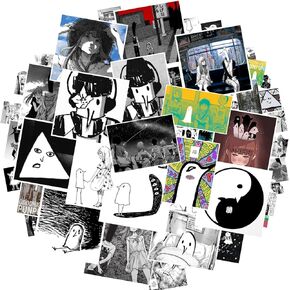 50Pcs/lot Oyasumi Punpun Merch Oyasumi Punpun Goodnight Stickers Catoon Waterproof Graffiti Vinyl Decals Laptop Toy Kid Gifts