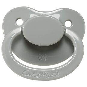 CutiePlusU Adult Sized Pacifier Dummy for Adult-Large Shield Black