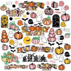 Paper Die Cuts - Its Spooky Season - for Halloween - Over 60 Cardstock Scrapbook Die Cuts - by Miss Kate Cuttables