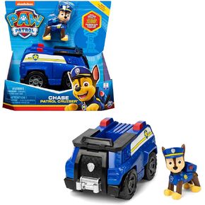 Spin Master 6061799 PAW Patrol Chase's Patrol Cruiser Vehicle Toy with Collectible Figure