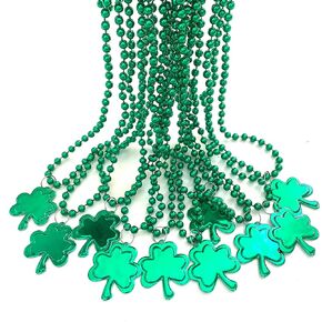 St. Patrick's Day Shamrock Beads Necklaces Irish Green Party Favors Costume Jewelry Supplies（24 Pcs）…