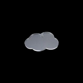 Tsnamay 50Pcs Cloud Acrylic Keychain Blanks,50Pcs Clear Acrylic Blanks for DIY Keychain Vinyl Crafting
